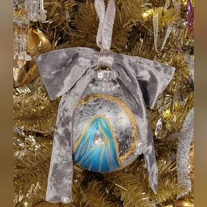 Virgin Mary Handpainted Ornament Religious Art